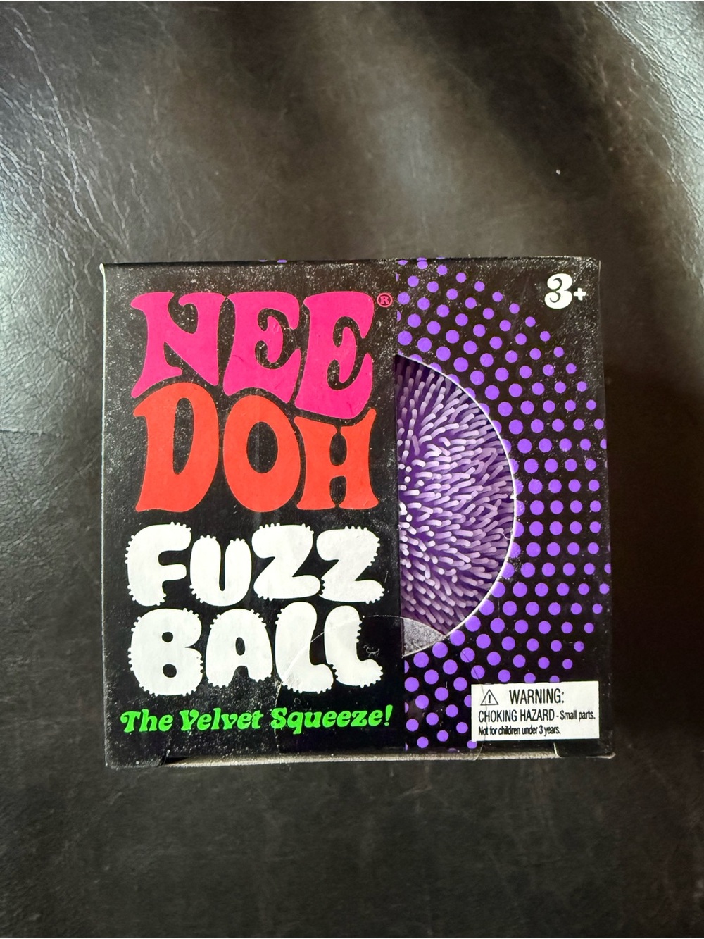 New NeeDoh Authentic Fuzz Ball Velvet Squeeze - Purple